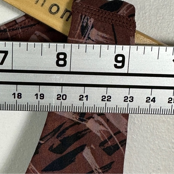 NEW Nordstrom‎ Zella 2021 Longline Sports Bra Brown Printed Size XS Supportive - Picture 11 of 12